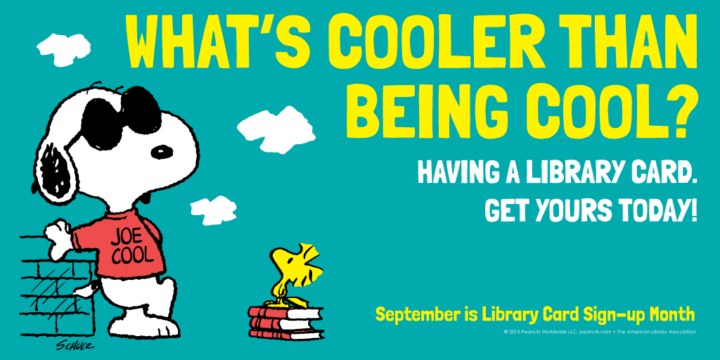 What's cooler than being cool/ Having a library card. Get yours today!