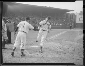 New York Giants (baseball) with Boston Braves, Braves Field. - Digital  Commonwealth